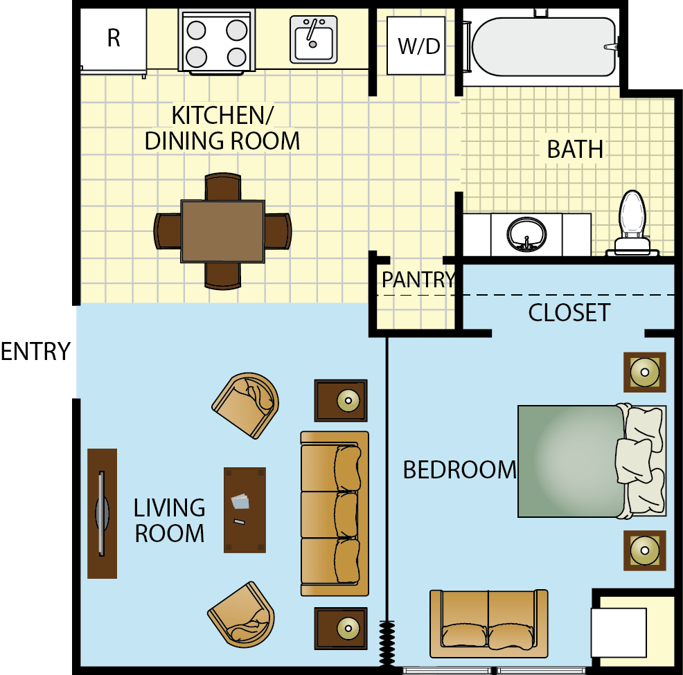 Studio Floor Plan 1