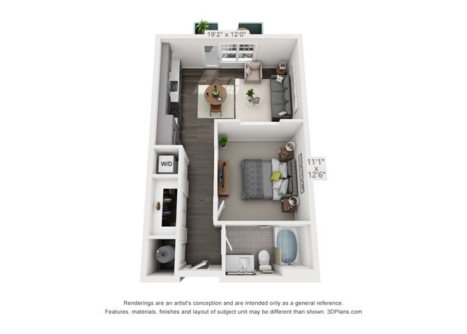 Studio 1 Floor Plan 1