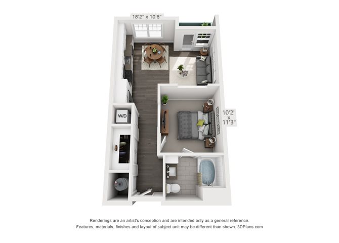 Studio 2 Floor Plan 2