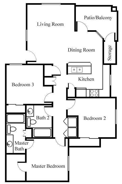 3 bedroom 2 bathroom at La Borgata Apartments in Surprise AZ 3 bedroom 2 bathroom at La Borgata Apartments in Surprise, AZ