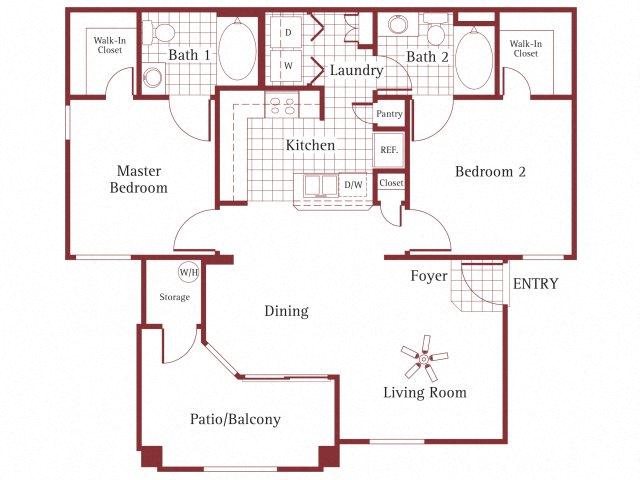 2 bedroom 2 bathroom at La Borgata Apartments in Surprise AZ 2 bedroom 2 bathroom at La Borgata Apartments in Surprise, AZ