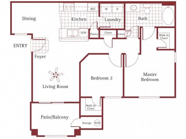 1 bedroom 1 bathroom at La Borgata Apartments in Surprise AZ 3 1 bedroom 1 bathroom at La Borgata Apartments in Surprise, AZ